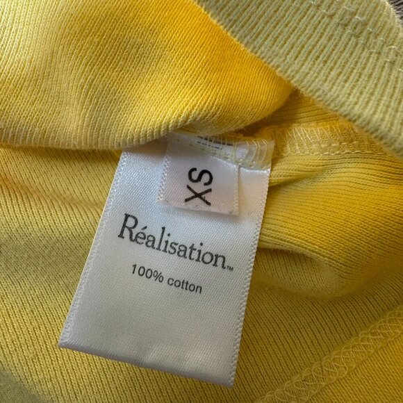 Realisation Par Baby Tank Top Crop Top in Lemon Yellow - Picture 3 of 7